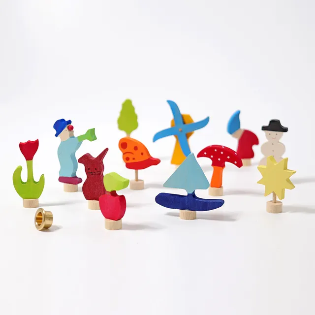 Grimm's 4 Stagioni figure legno decorative 12 pezzi