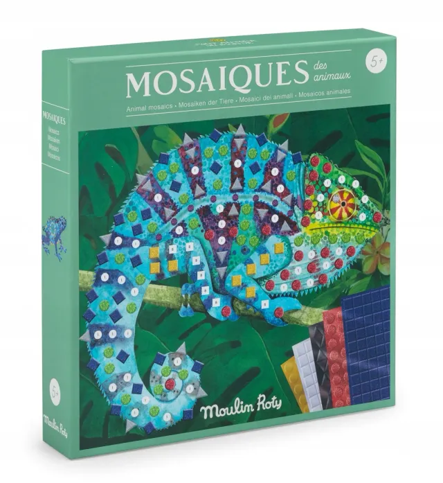 Moulin Roty mosaico Animali del mondo 4 quadri