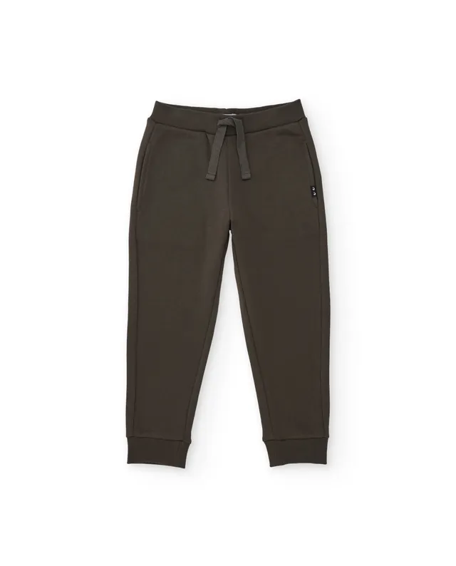 Tuc Tuc pantaloni bambino felpa marrone con polsini