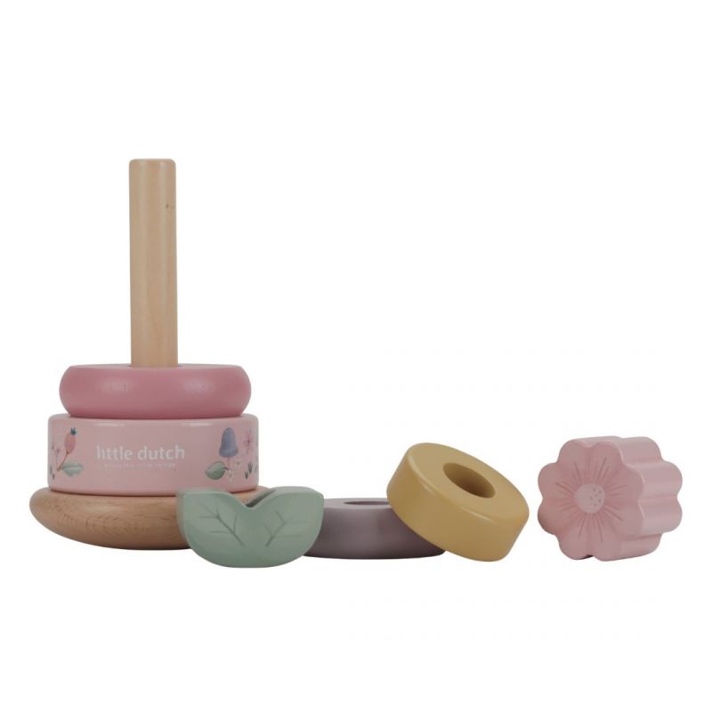 Little Dutch Fairy Garden impilatore anelli legno oscillante
