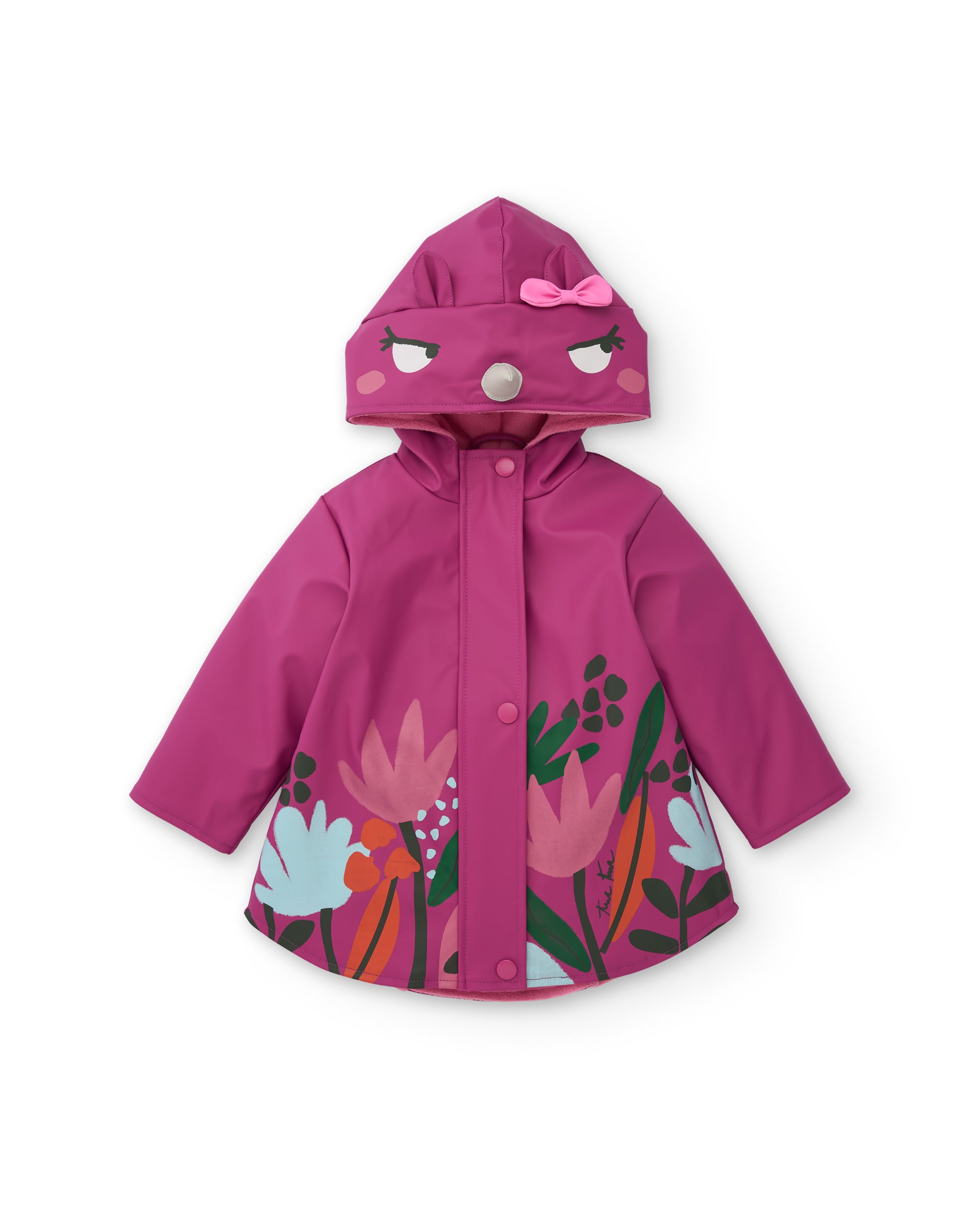 Tuc Tuc Geo-Logic giacca antipioggia bambina viola floreale
