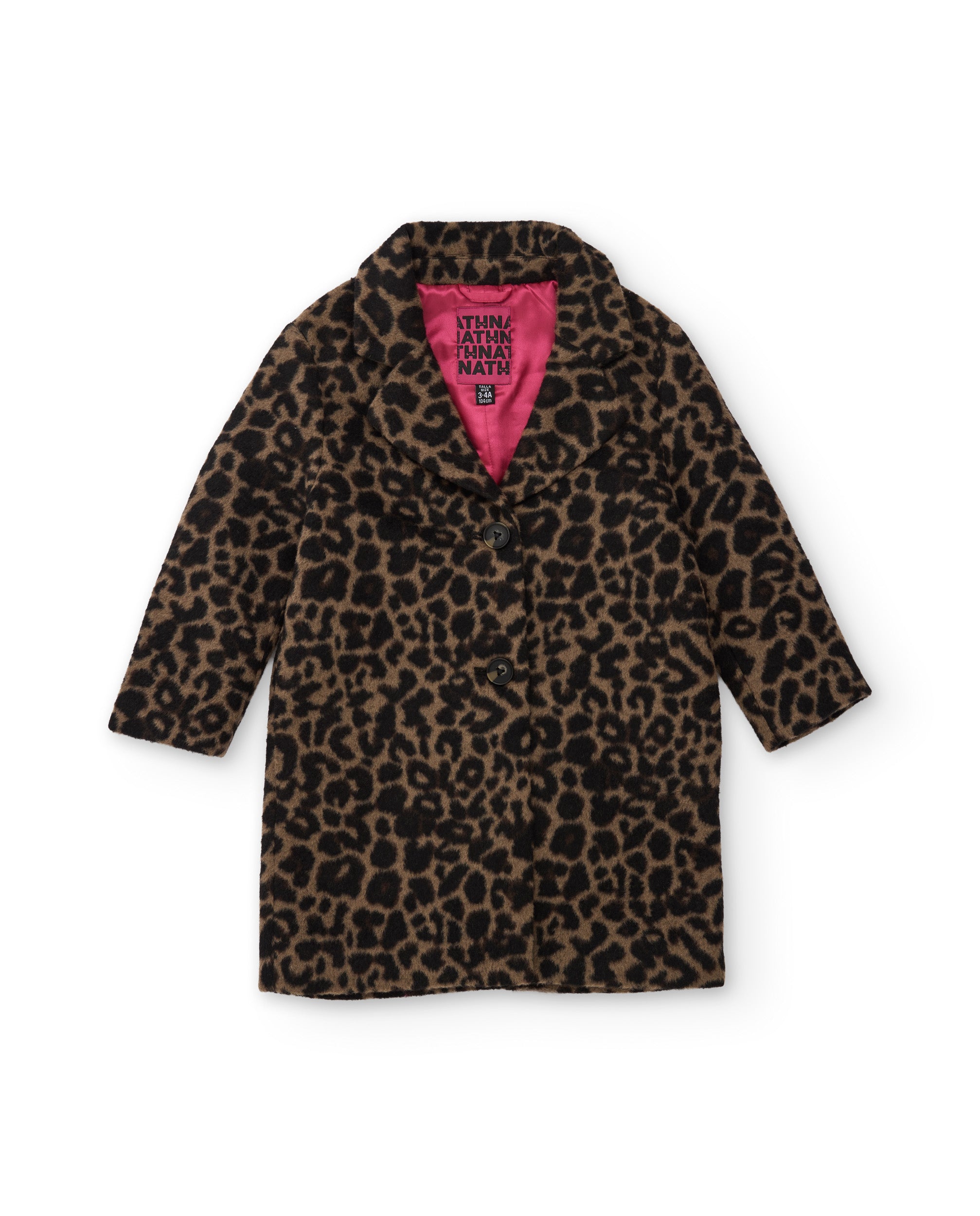 Tuc Tuc Hotel Paris cappotto bambina animalier marrone