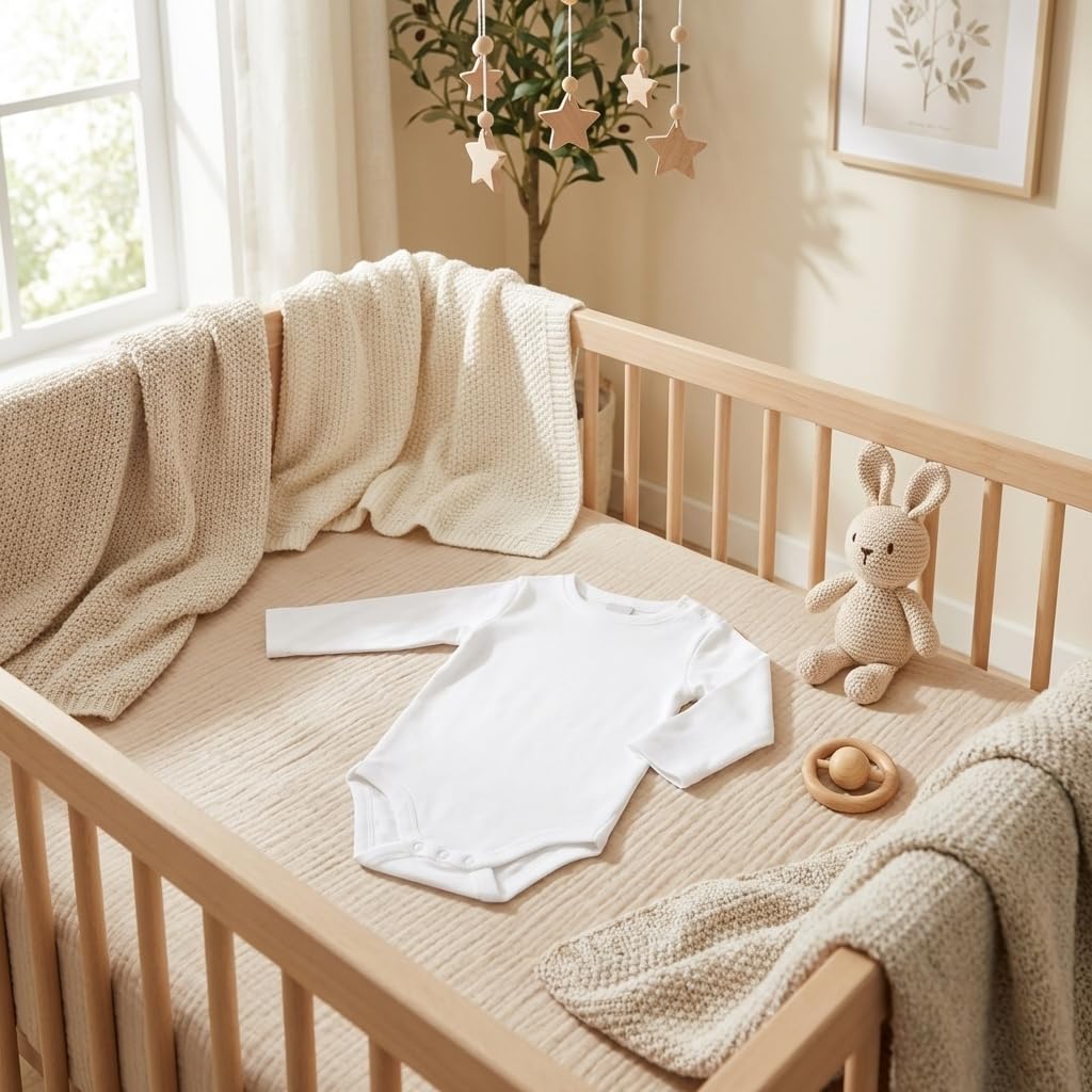 Babidu body manica corta cotone bianco 9-12 mesi