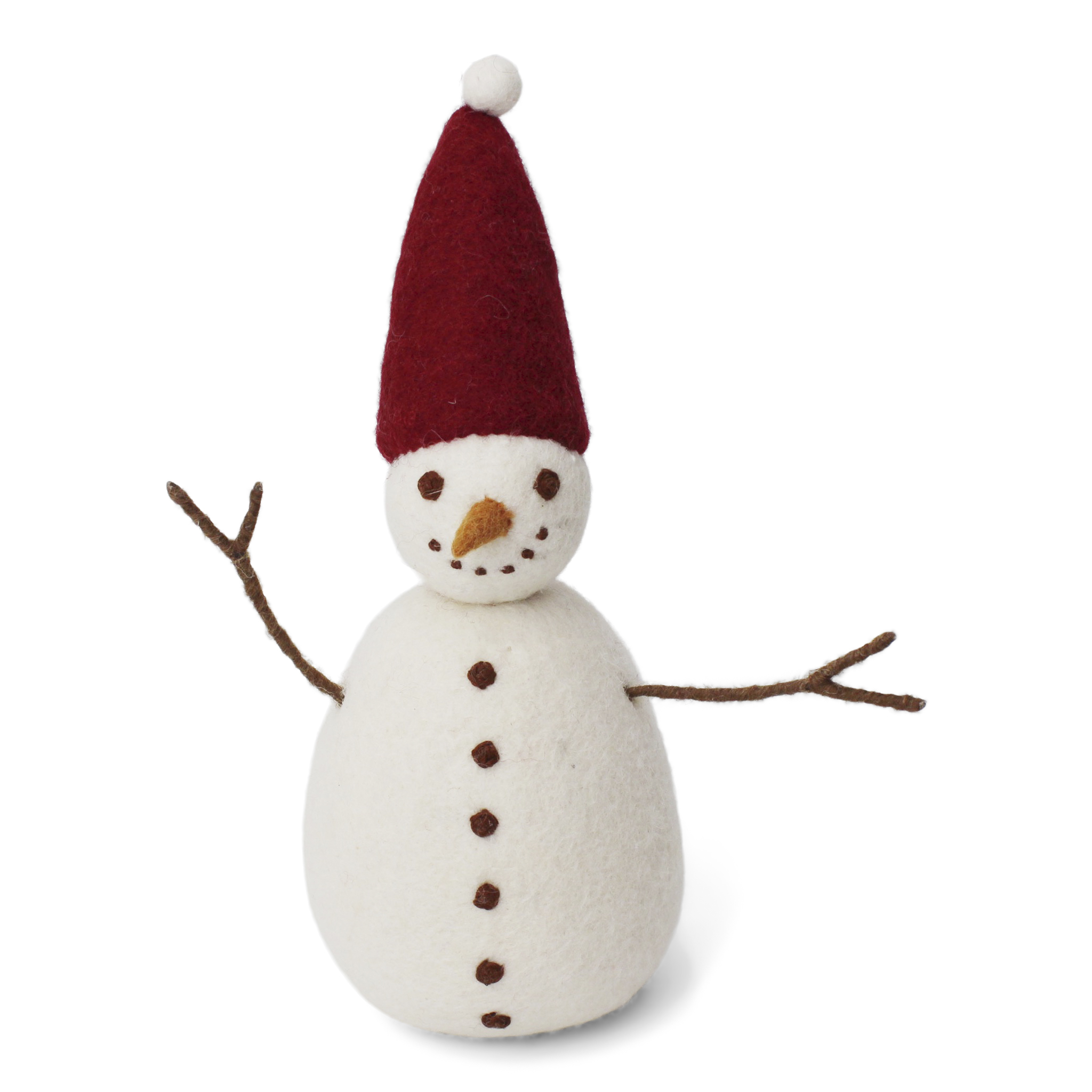 Gry & Sif pupazzo neve XL decorazione feltro lana