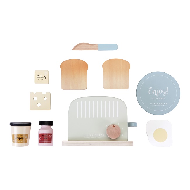 Little Dutch tostapane legno set colazione menta