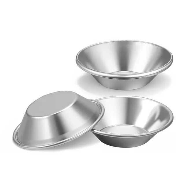 Set 3 mini pirottini alluminio alimentare 7 cm