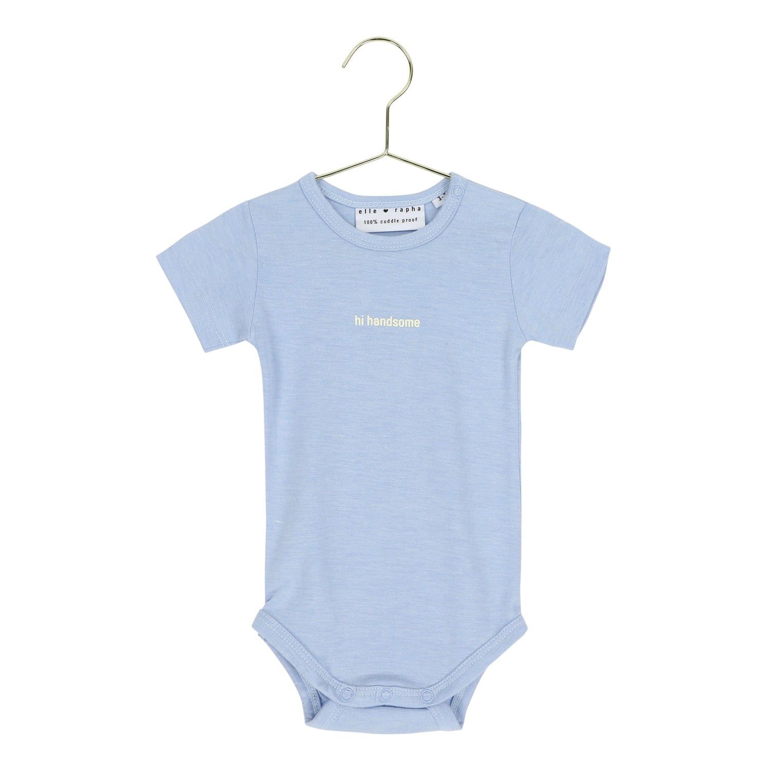 Ella and Rapha Hi Handsome body azzurro cotone morbido