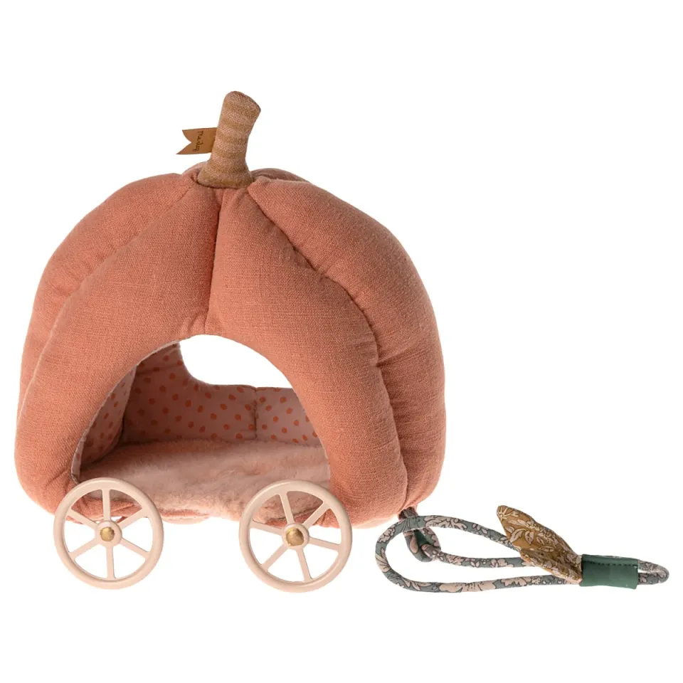 Maileg carrozza zucca per topi metallo cotone