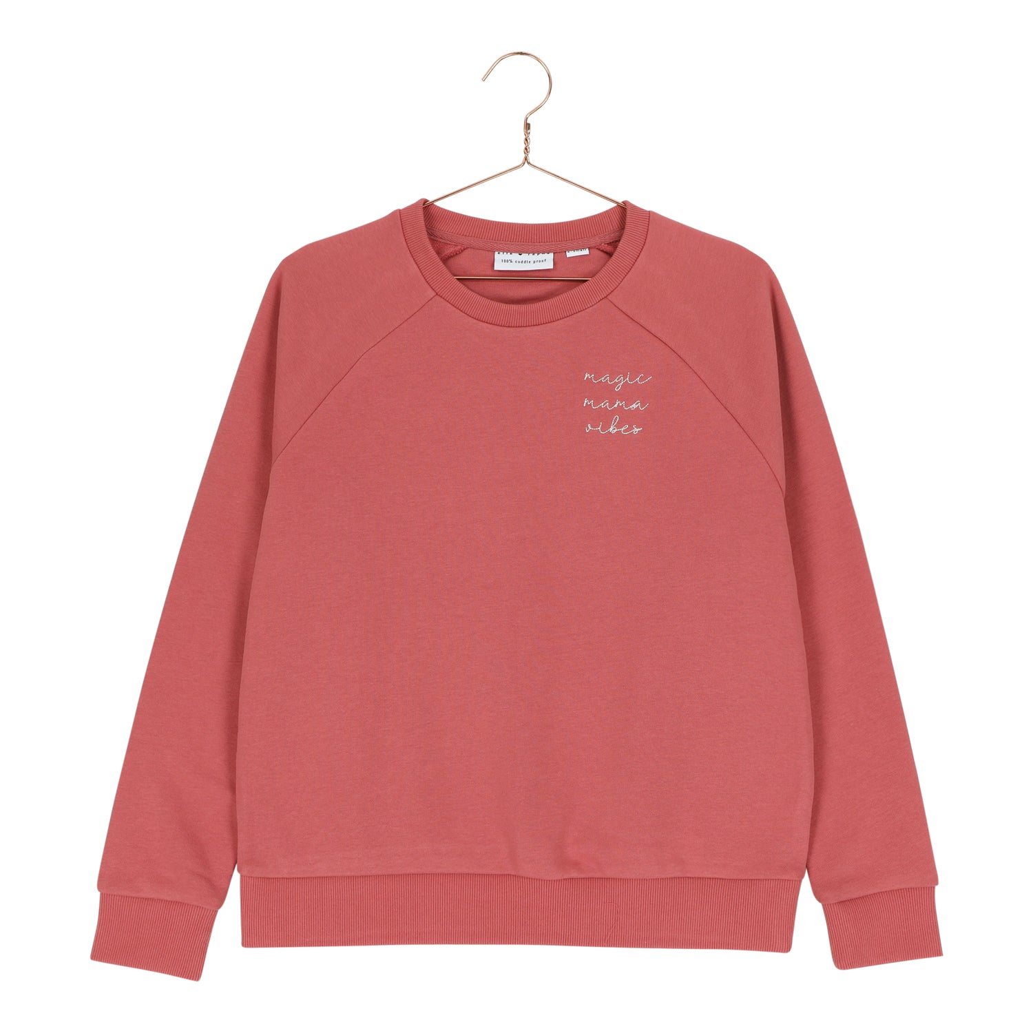 Ella and Rapha Mama felpa classica sweet raspberry cotone