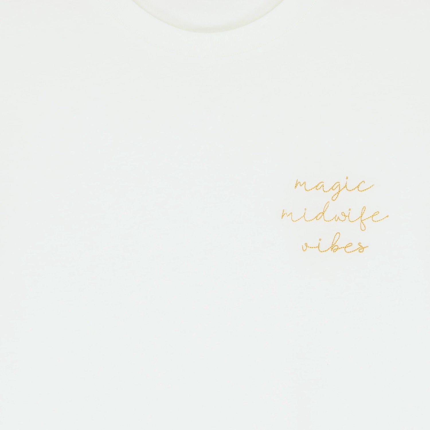 Ella and Rapha Magic Midwife t-shirt donna bianca bio