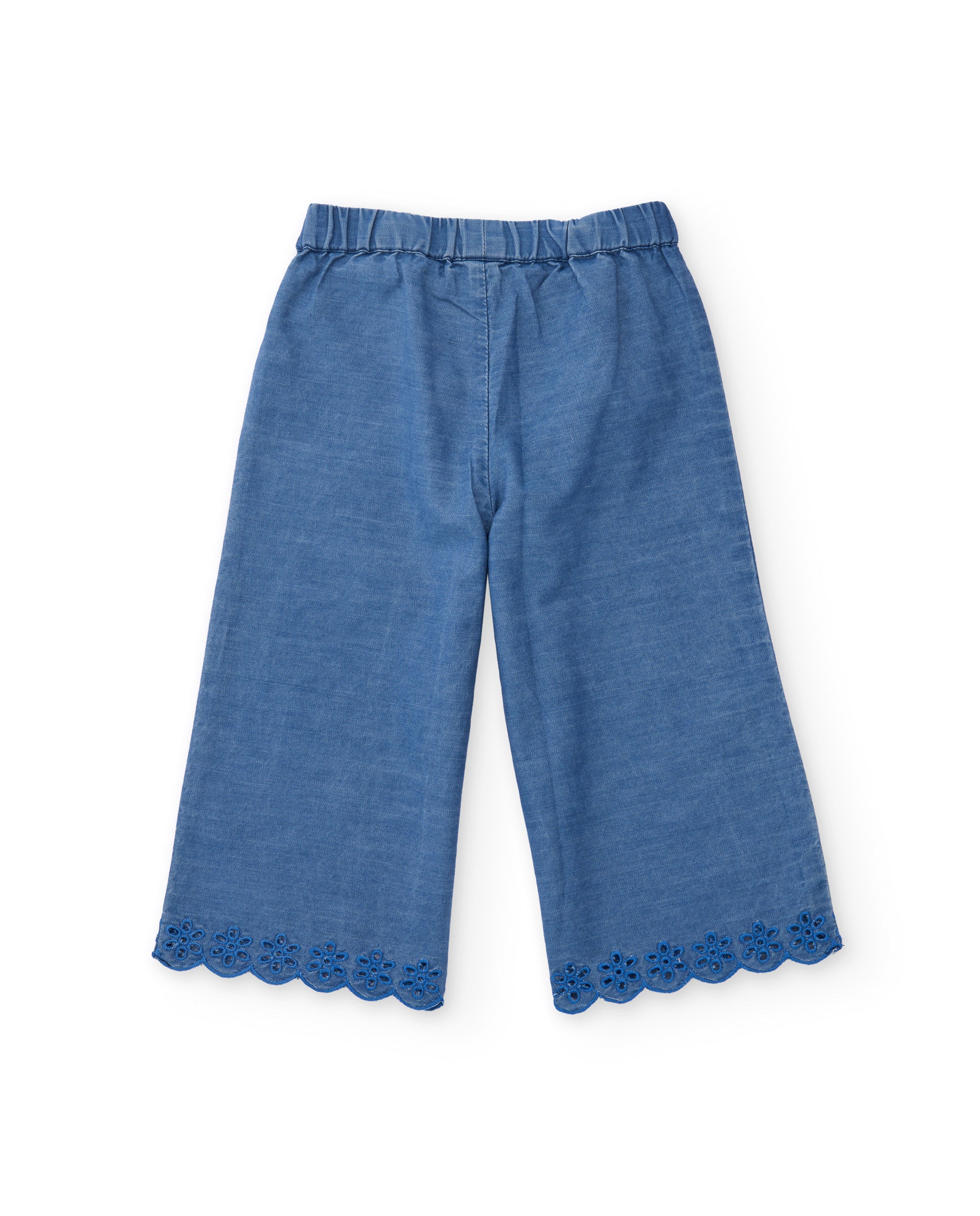 Tuc Tuc pantaloni jeans bambina leggeri blu con ricamo