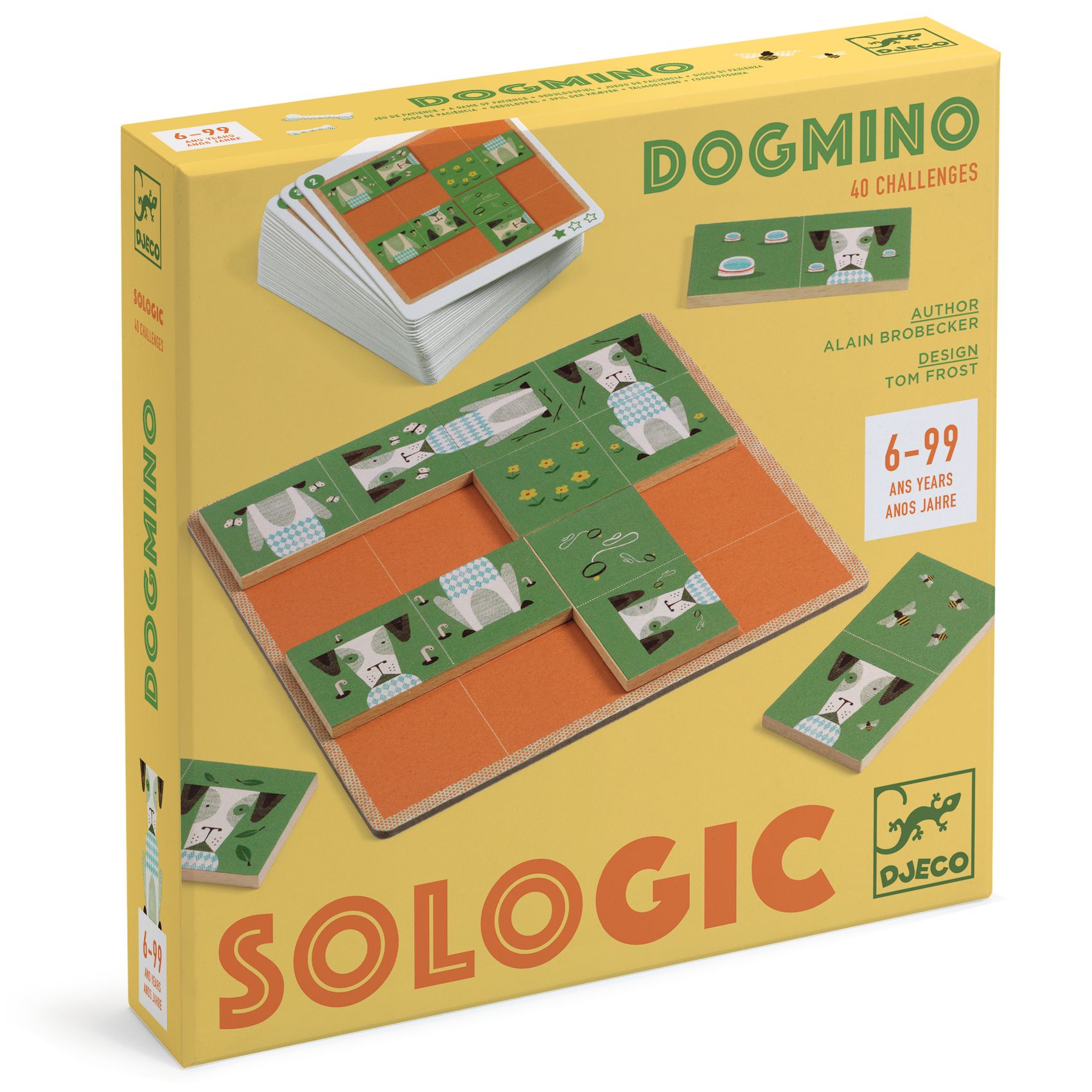 Djeco SOLOlogic Dogmino gioco di logica 40 carte