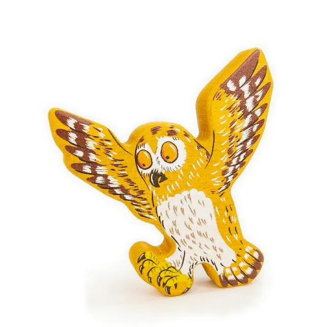 Bajo Il Gruffalo Owl personaggio in legno gufo