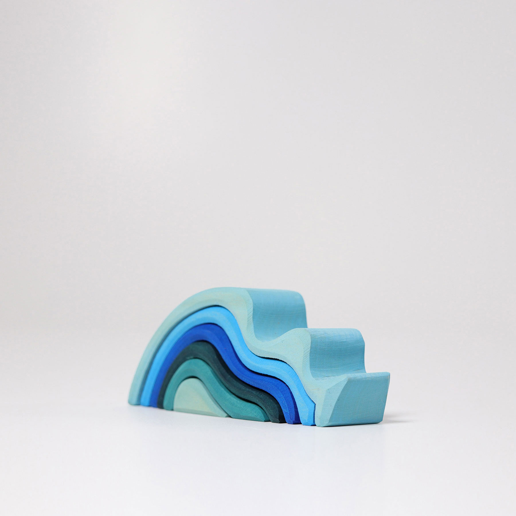 Grimm's Onde Mini impilabile legno 6 pezzi toni freddi