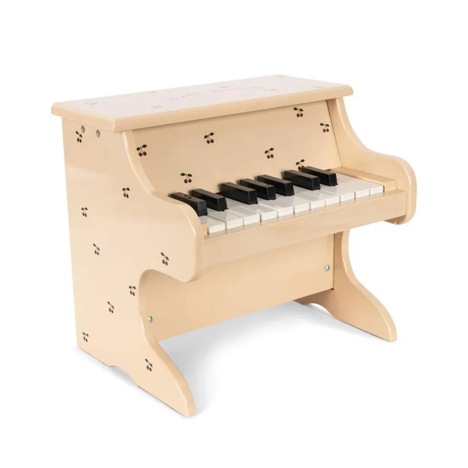 Konges Sløjd Glossy Cherry pianoforte in legno 18 tasti dai 3 anni