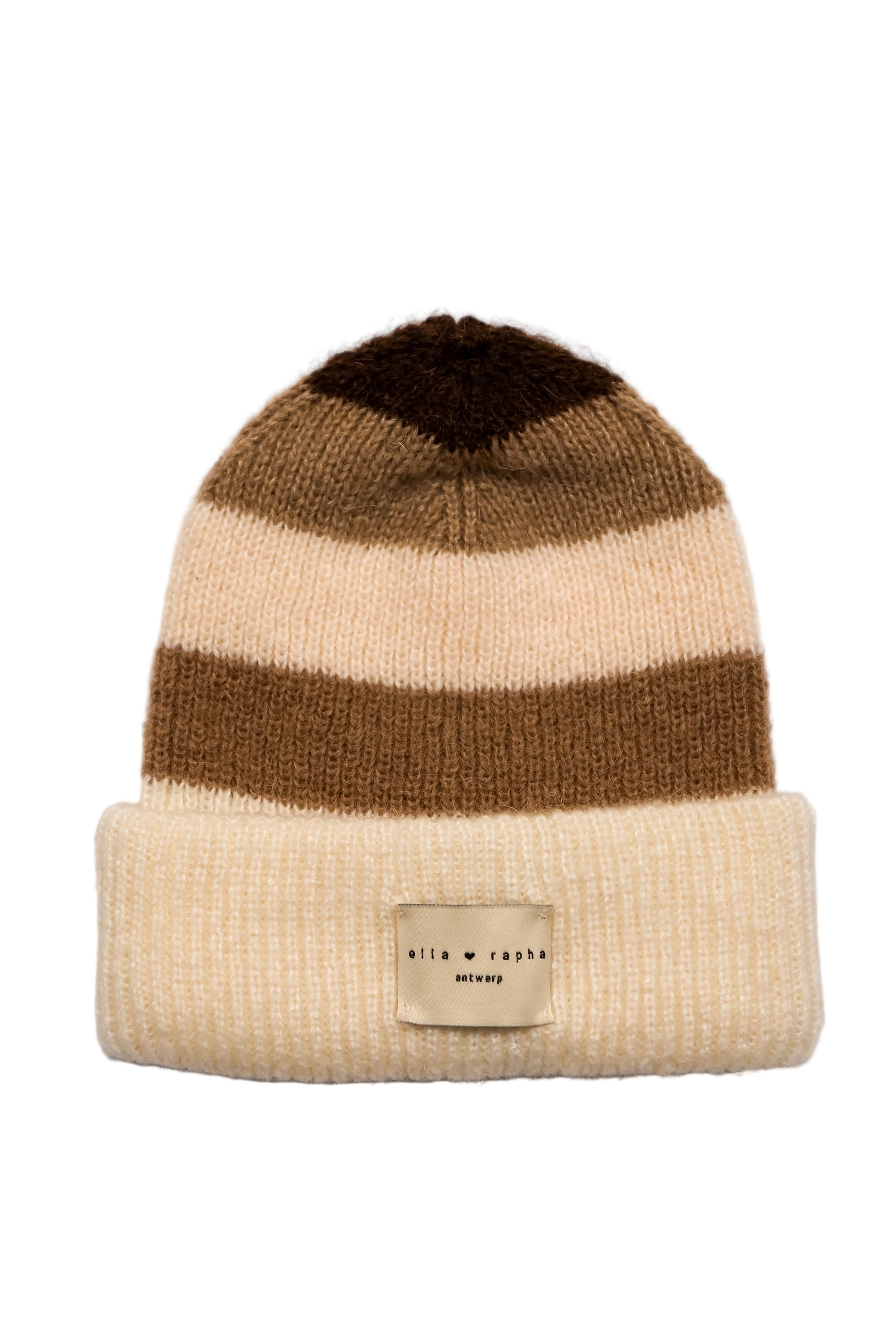 Ella and Rapha Multicolor berretto bimbi beige lana