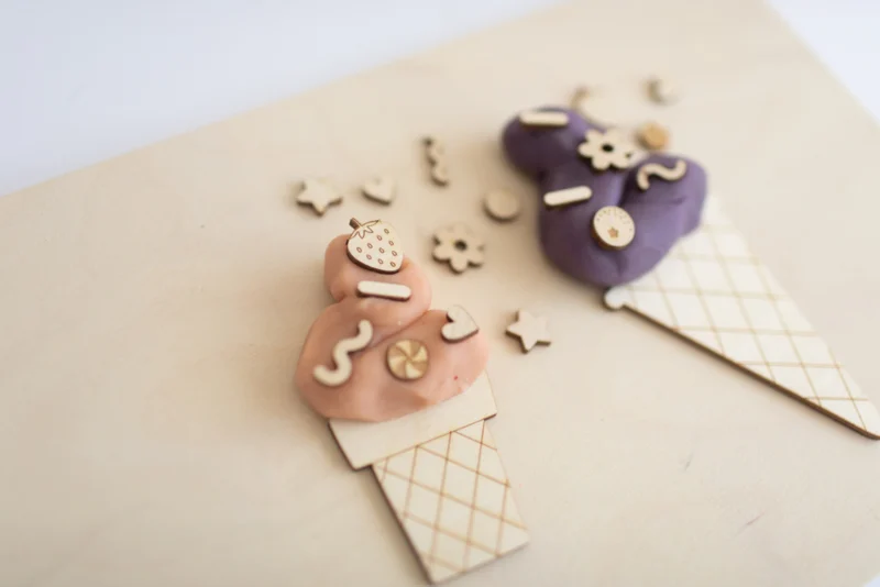 Studio de Rijk Confetti mini set legno per pasta modellabile