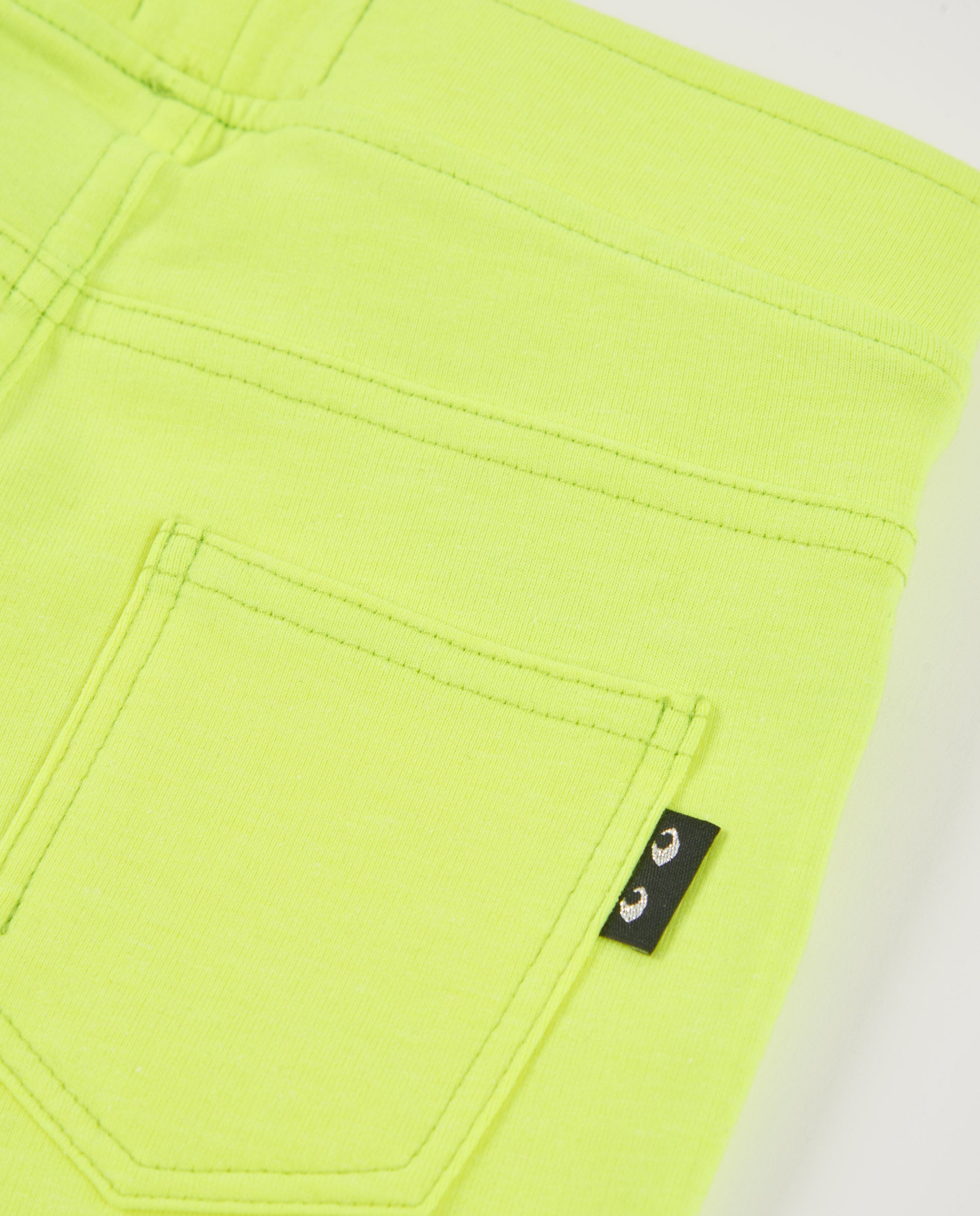 Tuc Tuc shorts bambina giallo neon elasticizzati tasche