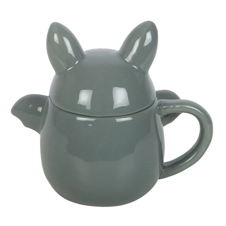 Tazza pipistrello ceramica con coperchio 450 ml