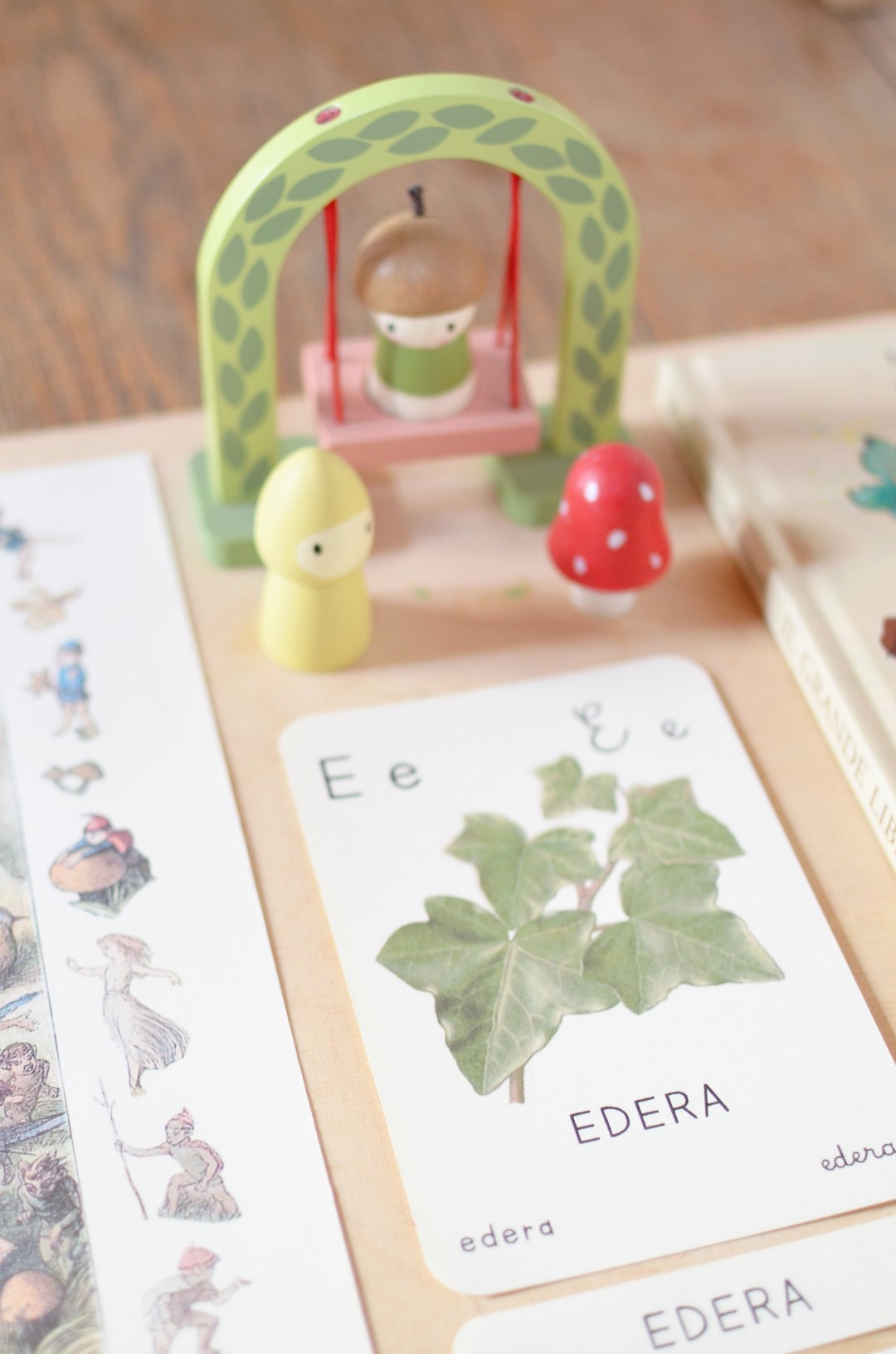 Baboo Abecedario scheda PDF lettera E stampatello corsivo