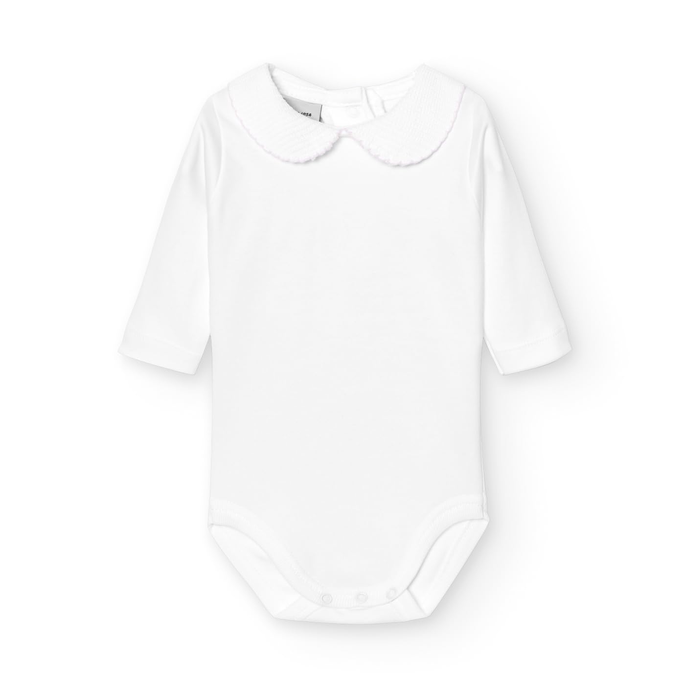 Babidu Body Neonato Piqué Collo Polo Manica Lunga Cotone