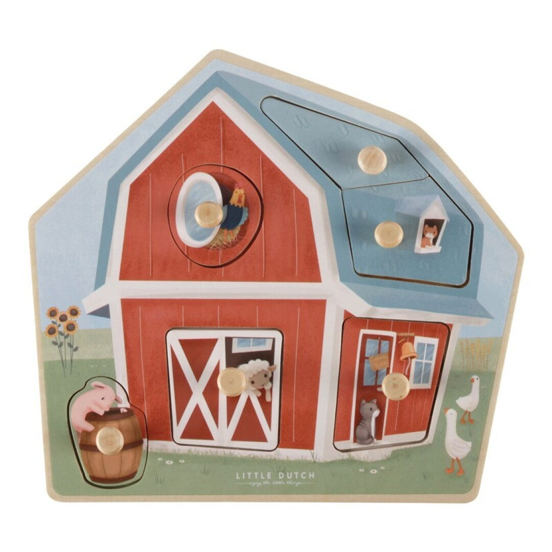Little Dutch Fattoria puzzle legno 6 pezzi