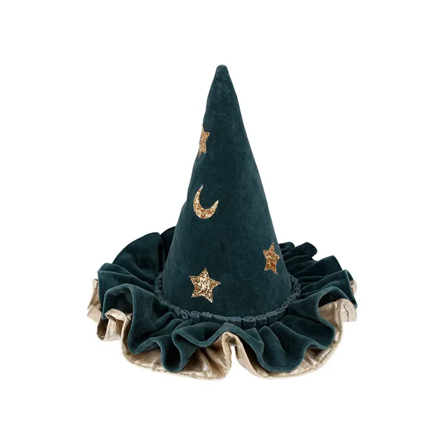 Meri Meri Pioggia di Stelle cappello strega velluto blu