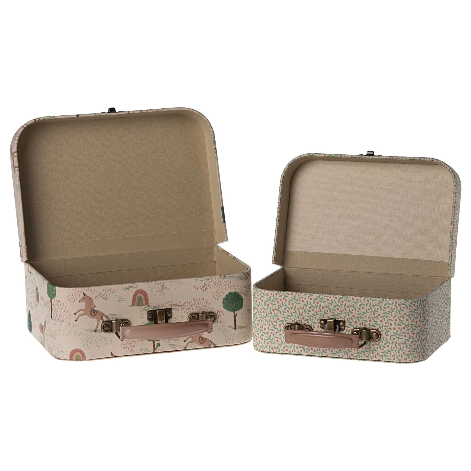 Maileg Set 2 valigie unicorni tessuto 22 cm da viaggio