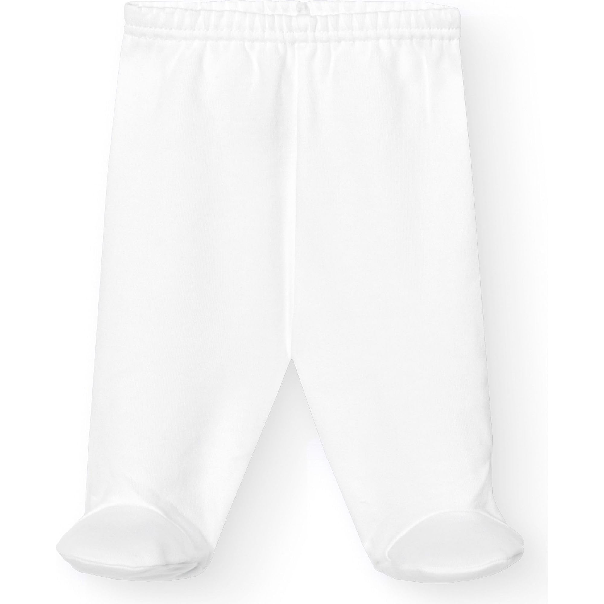 Babidu leggings neonato cotone con piedini invernali