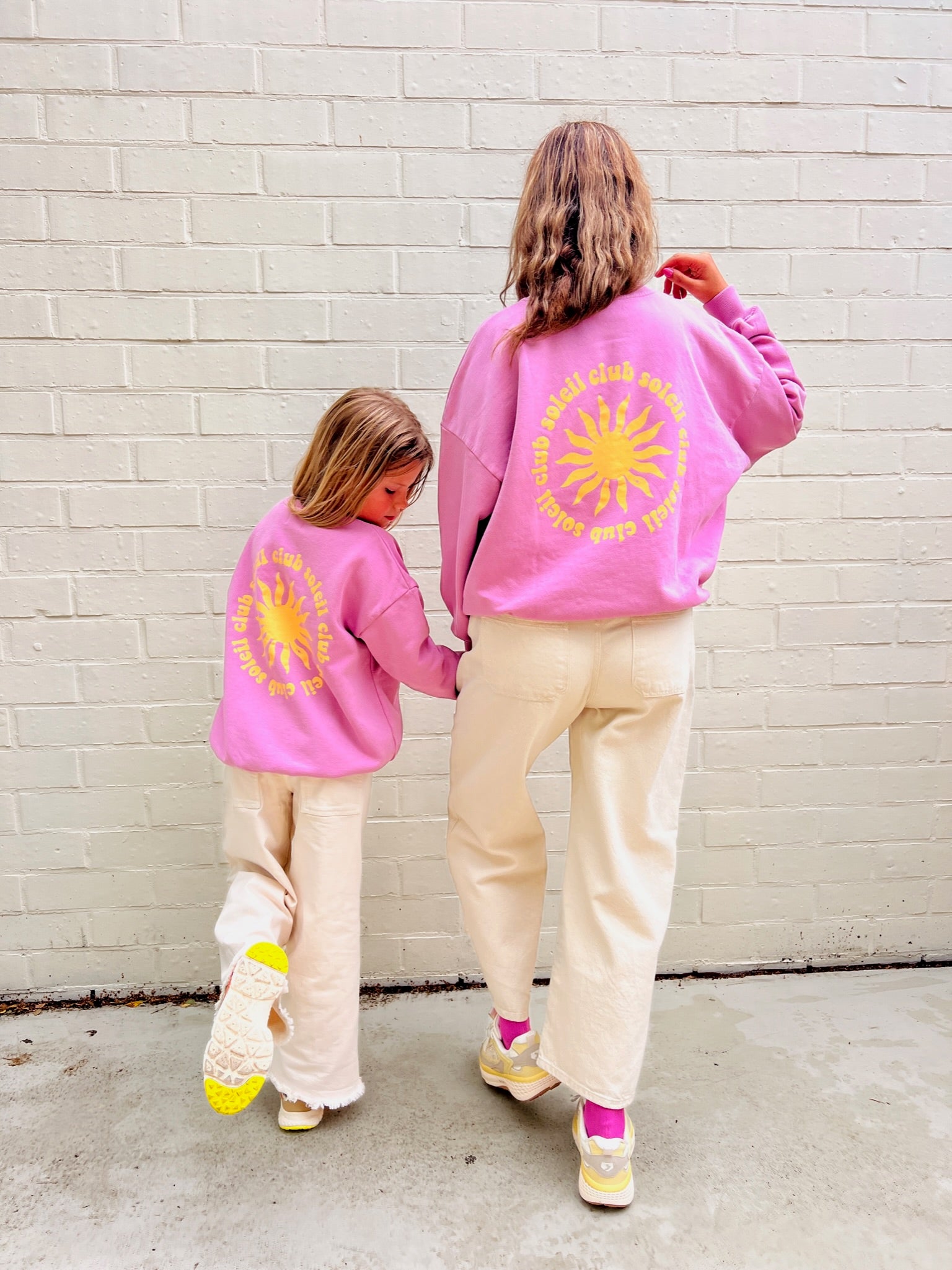 Ella and Rapha Club Soleil Little Pink felpa rosa cotone