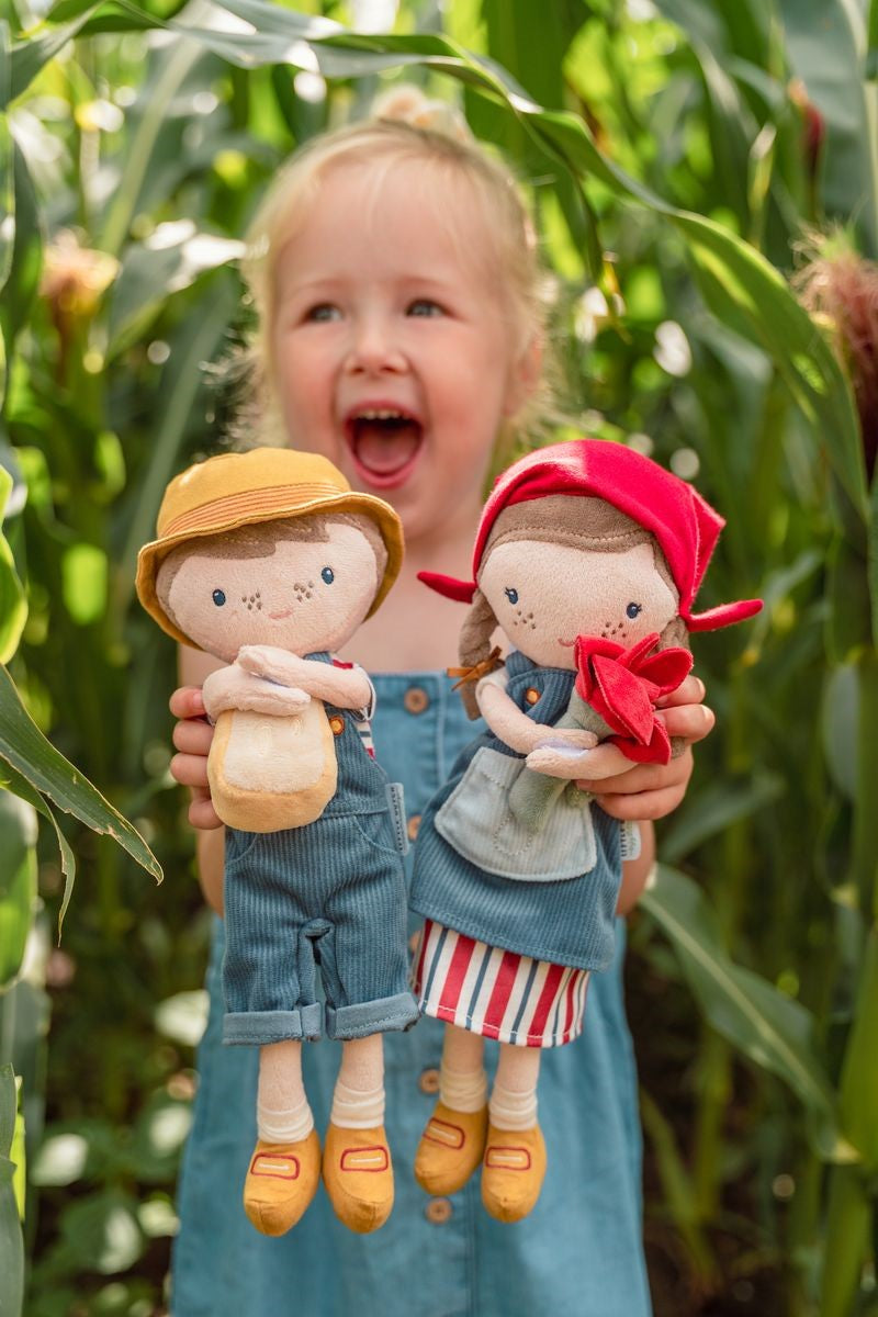 Little Dutch Little Farm Rosa bambola di stoffa con pecora 33 cm