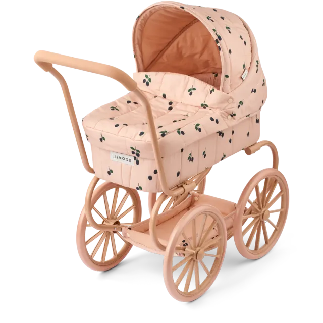 Liewood Adeline carrozzina bambole berry rose acciaio