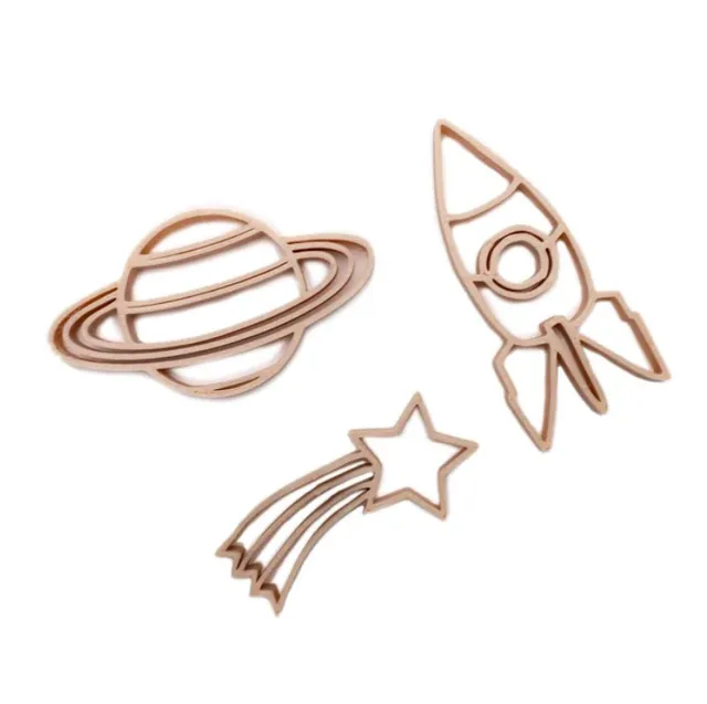 Grennn Galaxy formine tagliapasta 3 pezzi 8 cm sensoriali