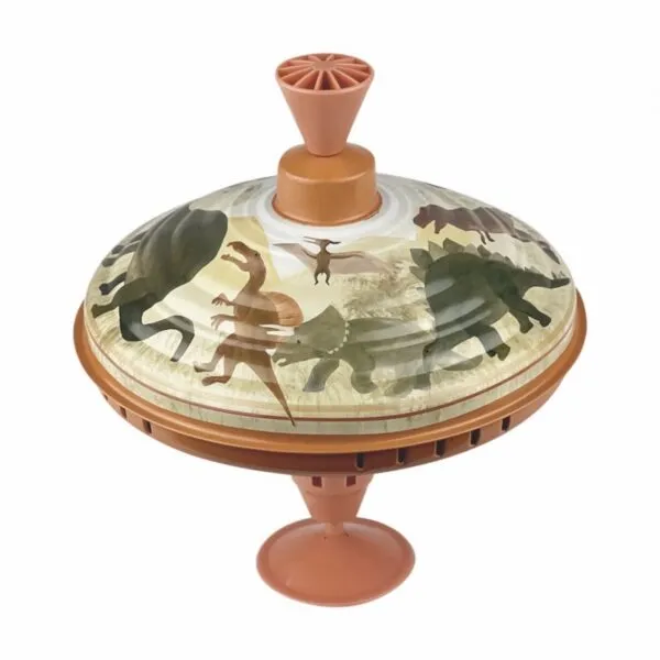 Egmont Toys Dino trottola grande in metallo 18 cm