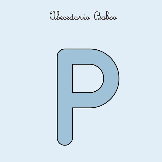 Abecedario lettera P PDF schede stampabile A4