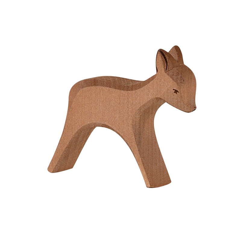 Ostheimer Mamma Capriolo che Corre figura legno 7,5 cm