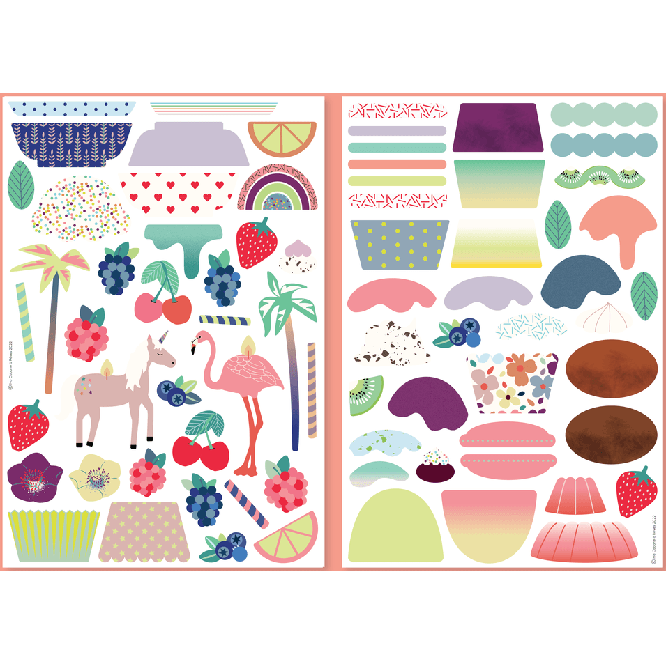 Ma Cabane à Rêves Cupcake set magneti 74 pezzi