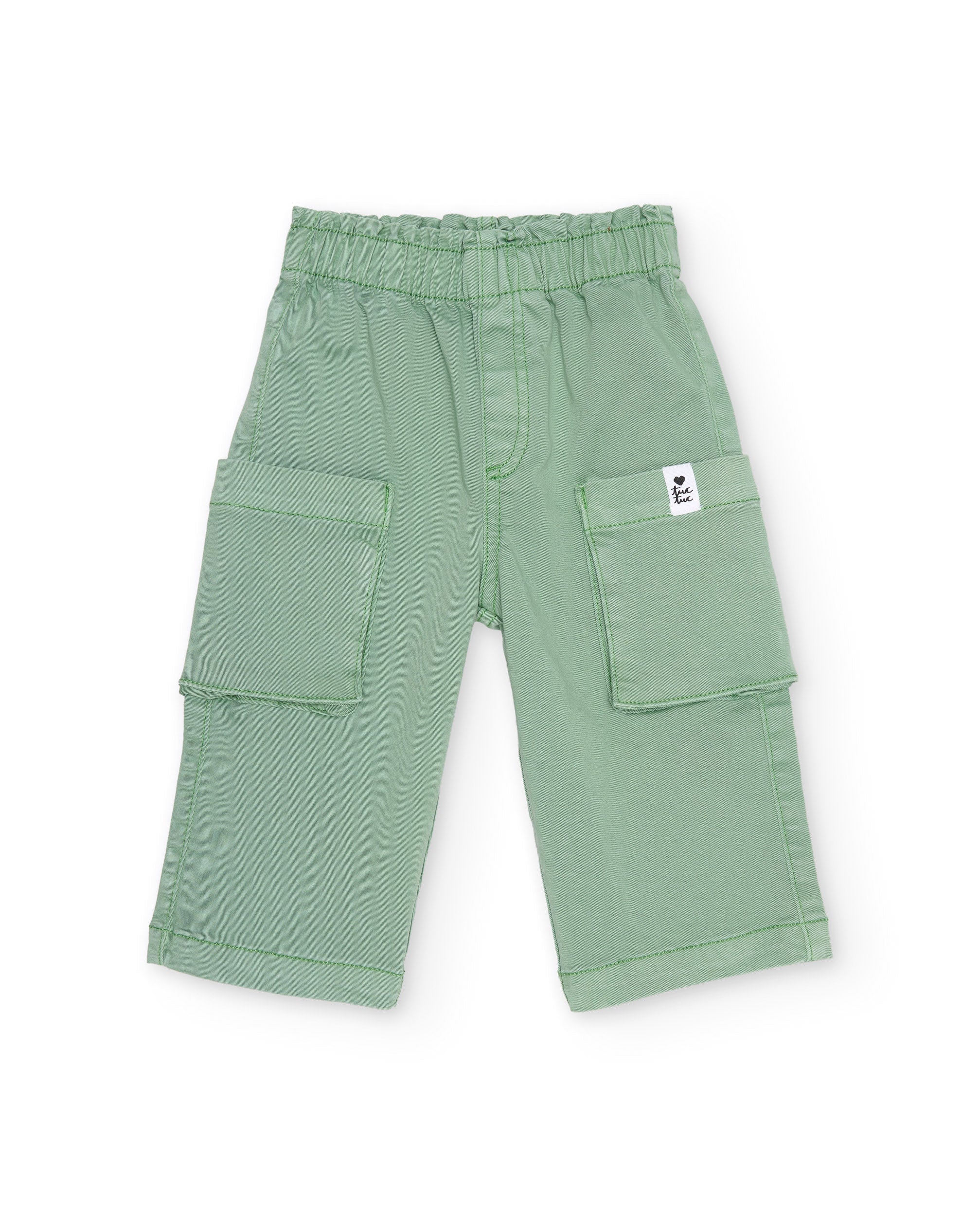 Tuc Tuc pantalone cargo bambina verde tasche laterali