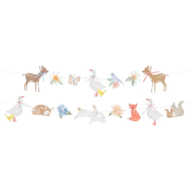 Meri Meri Little Animals ghirlanda carta 2 pz 1,7 m