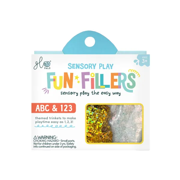 Glo Pals ABC ricarica bottiglia sensoriale con glitter