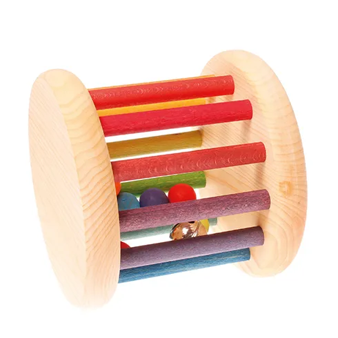 Grimm's Maxi Babyroller sonaglio legno arcobaleno