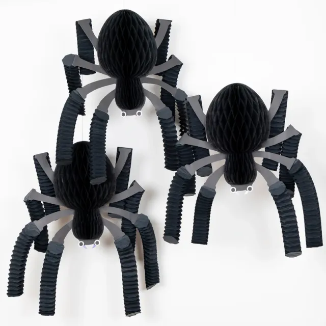 Meri Meri Honeycomb Spiders decorazioni 3 pezzi