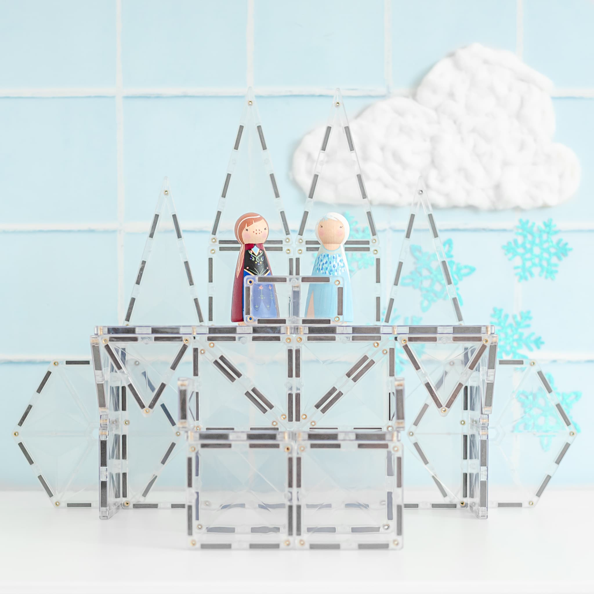 Connetix Clear Pack Costruzioni Magnetiche 34 Pezzi