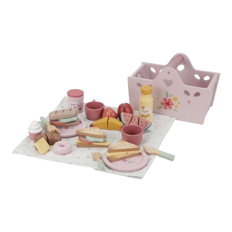 Little Dutch Set Picnic Gioco Legno 31 Pezzi Rosa 3 Anni
