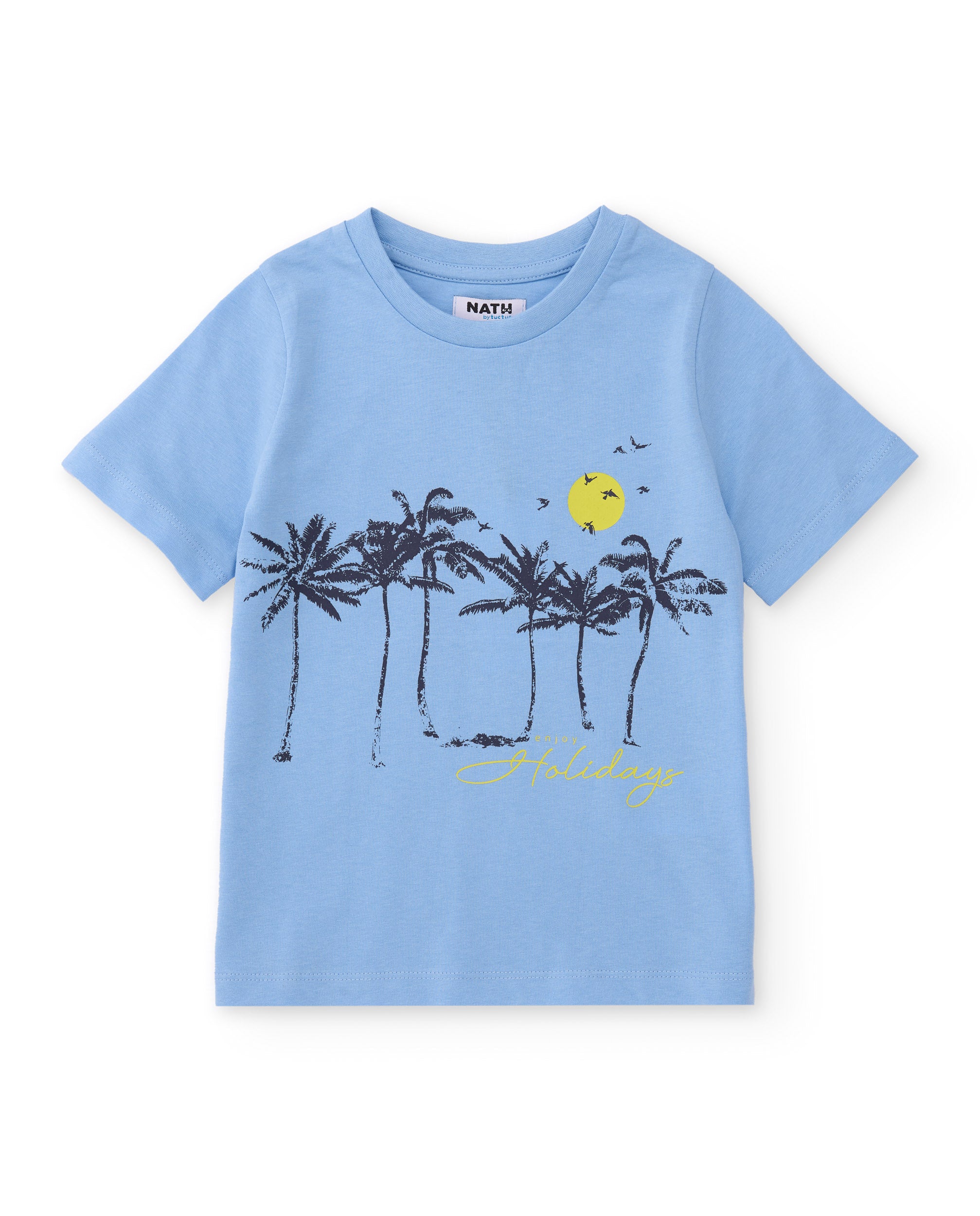 Tuc Tuc maglietta bambino palme azzurra