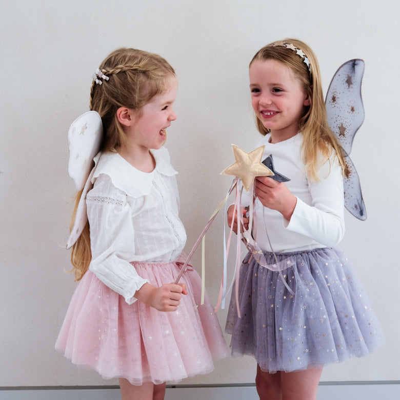 Mimi & Lula ali rosa glitter costume bambina