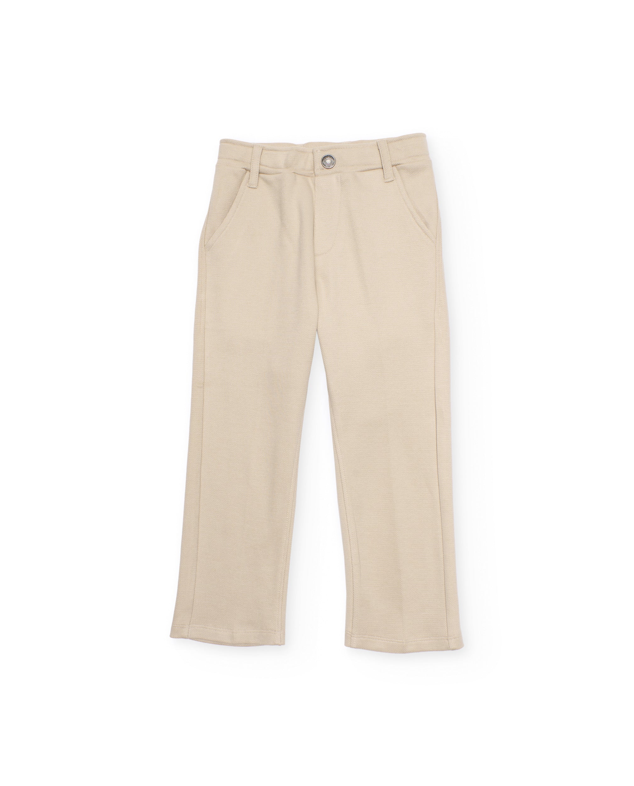 Tuc Tuc pantaloni dritti bimbo beige tasche