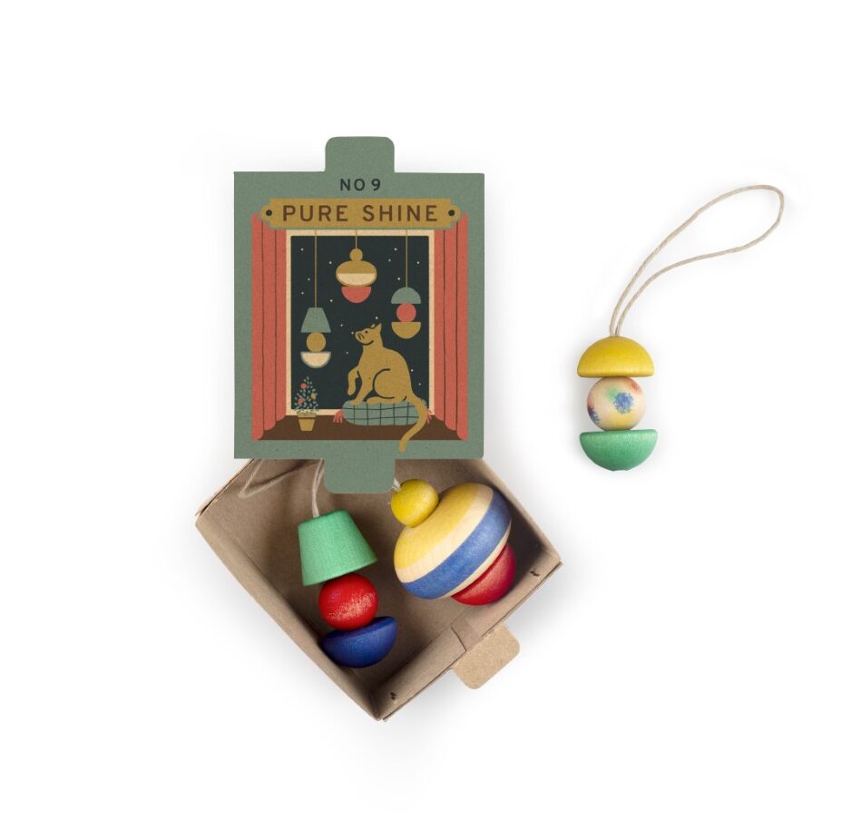 Grapat Ornaments N°9 Pure Shine decorazioni legno 3 pezzi