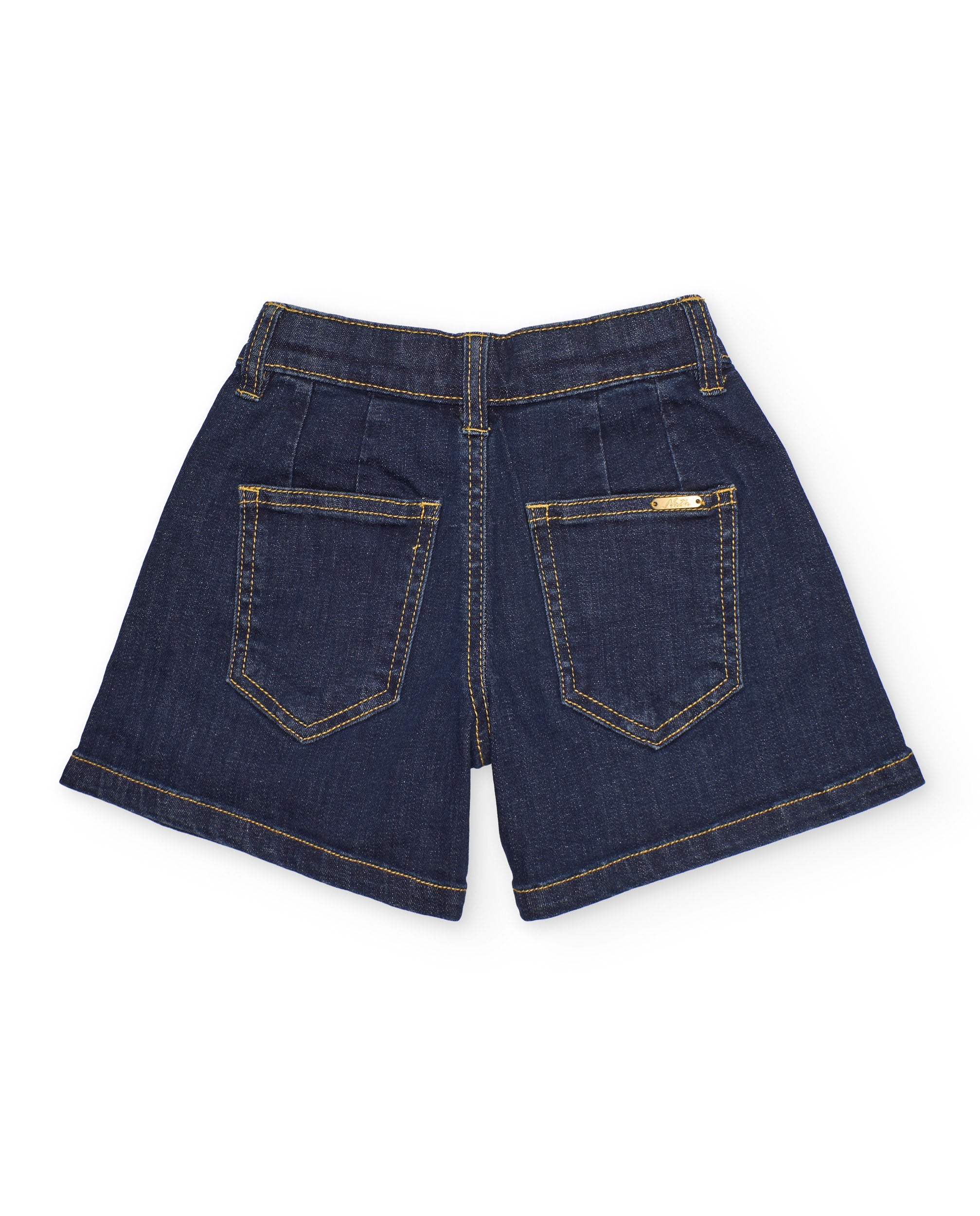 Tuc Tuc shorts bambina jeans denim blu scuro