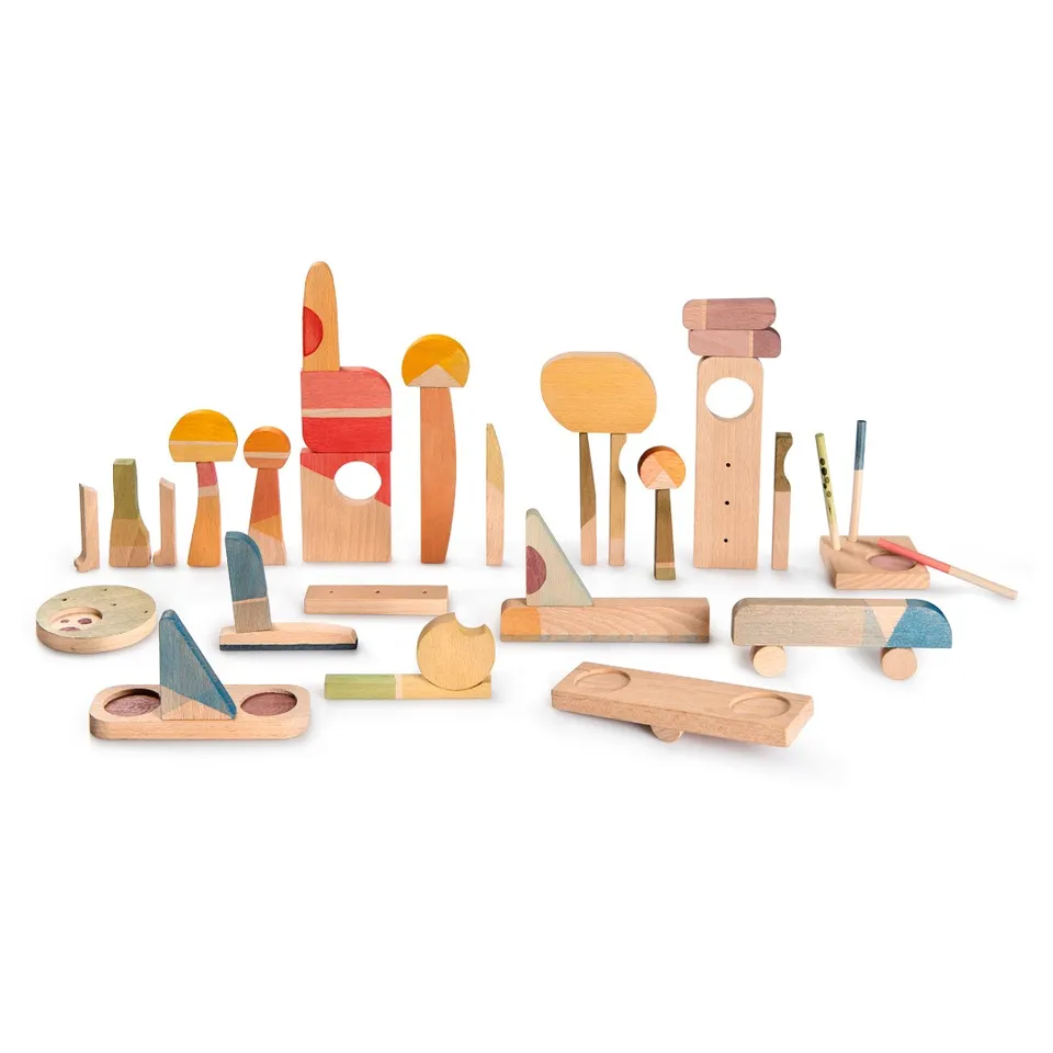 Grapat Happy Place set costruzioni legno 40 pezzi